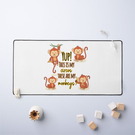 Yup ! C'est mon cirque, ce sont mes quatre singes (Tableau pour enfants)