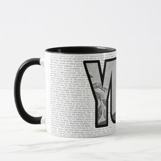 Yuri Bezmenov Cite Texte Café Mug (Gauche)