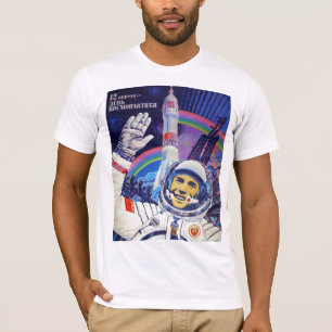 Yuri Gagarin Cosmonaut mannelijk t-shirt