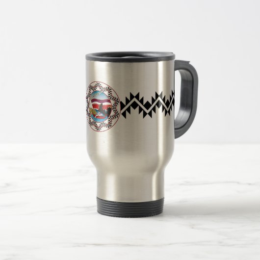Yurok Tribe Voyage Mug (Devant droit)