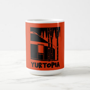 Yurt die in Natuur leeft Magische Mok
