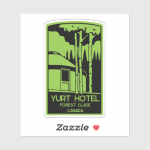 Yurt Wonen en Vakantie Promotie Sticker
