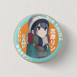 Yuru Camp Badge - relaxte camping Ronde Button 3,2 Cm