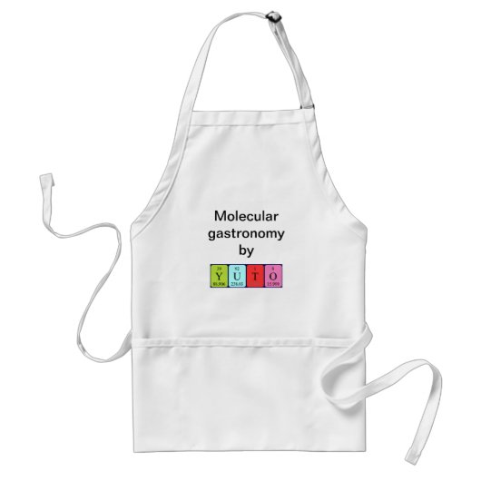 Yuto periodieke table name apron standaard schort (Voorkant)
