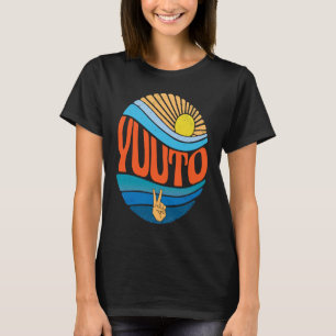 Yuuto Vintage Zonsondergang Yuuto Groovy Tie Dye T-shirt