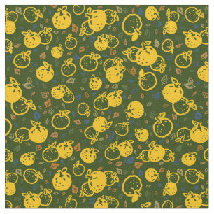 Yuzu Pattern Japanse herfst Stof