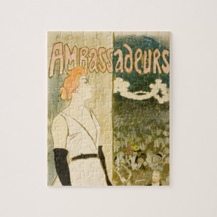 Yvette Guilbert door Theophile Alexandre Steinlen Legpuzzel