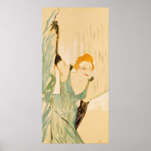 Yvette Guilbert neemt een gordijngesprek, 1894 Poster