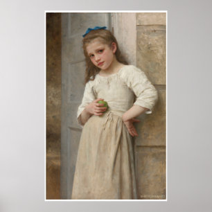 Yvonne on Doorstep William-Adolphe Bouguereau Poster