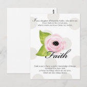 YW-Value-kaart - Faith Briefkaart (Voorkant / Achterkant)