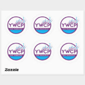 YWCP-Logo-Sticker Ronde Sticker (Vel)