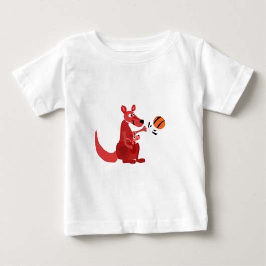 YY-Kangaroo Moeder en Baby met Basketball (Voorkant)