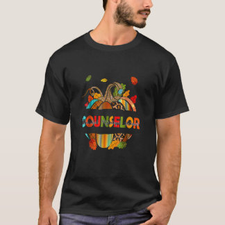 Yyna Luipaard Herfst Thanksgiving Counselor Sc T-shirt