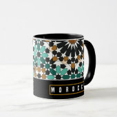 Z10-Morocco-themed souvenir mug with a geometric d (Devant droit)