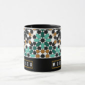 Z10-Morocco-themed souvenir mug with a geometric d Mok (Midden)