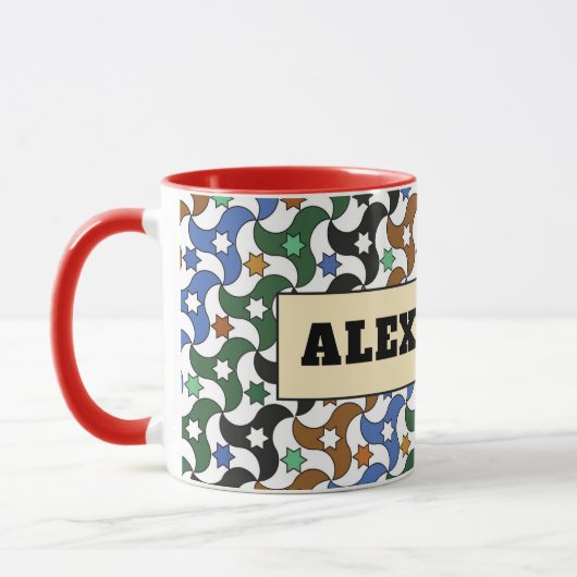 Z12-Alexander Brooks Mug – Custom Geometric Design (Gauche)