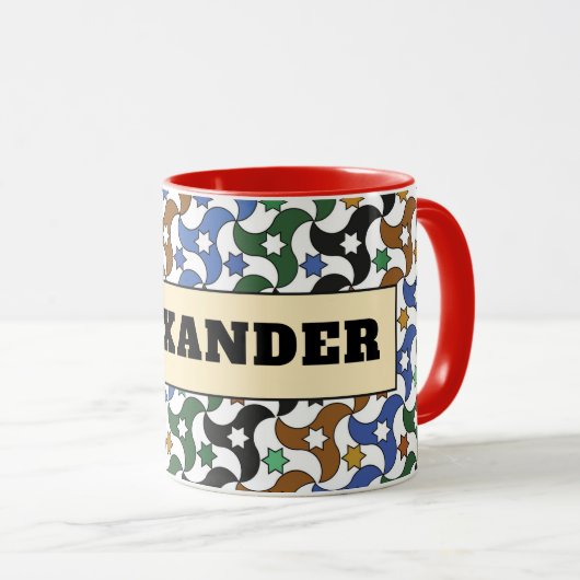 Z12-Alexander Brooks Mug – Custom Geometric Design (Devant droit)