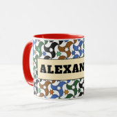 Z12-Alexander Brooks Mug – Custom Geometric Design (Devant gauche)