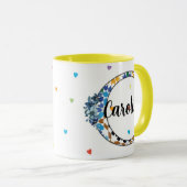 Z8-C Monogram Mug – Geometric & Floral Elegance Mok (Voorkant rechts)