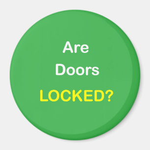 z94 - Magnetische herinnering ~ ZIJN DOORS LOCKED? Magneet