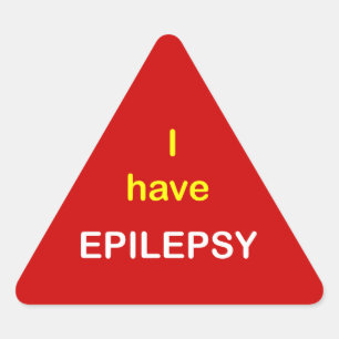 z9 - Ik heb EPILEPSY. Driehoek Sticker
