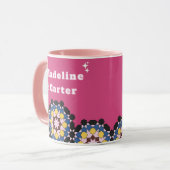 Z9-Rose & Geometric Elegance Mok (Voorkant links)