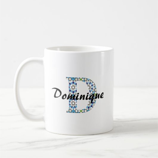 Z-7 Geometric Letter D Mug (Gauche)