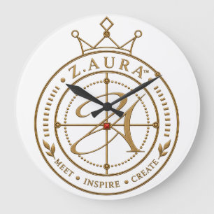 Z.AURA™ Signature Royal Crown Acryl Wandklok Grote Klok