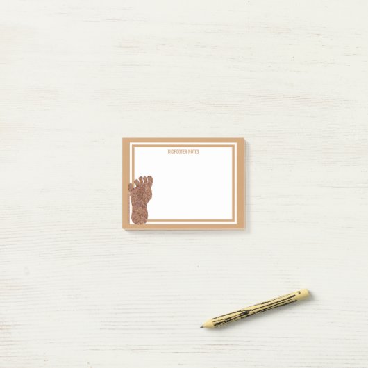 Z Bigfoot Sasquatch Track Bigfooter Notes (Op bureau)