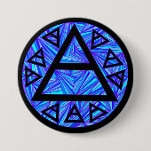 Z Blue Platos Air Symbol Triad Button Badge (Voorkant)