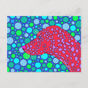 Z Cute Dalmatian Pop Art Briefkaart