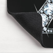 "Z" Diamond Bling Mousepad Muismat (Hoek)