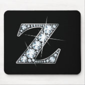 "Z" Diamond Bling Mousepad Muismat (Voorkant)