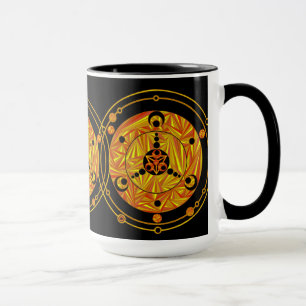 Z Fun Crop Circle Alien Art SciFi Geek Drinkware Mok