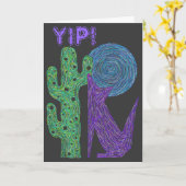 Z het Kleurrijke Zuidwestelijke Ontwerp van de Kaart (Gele Bloem)