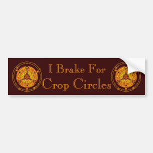 Z I remmen voor snijcirkels Funny Golden versie Bumpersticker