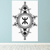 Z imazighen canvas afdruk (Insitu (Houten vloer))