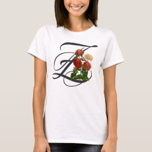 Z initial, T-shirt Zinnia