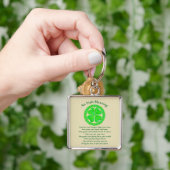 Z Irish Blessing Celtic Shamrock Sleutelhanger (Hand)