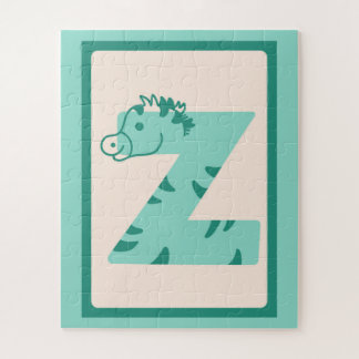 Z is voor Zebra🦓 – Leuke alfabetletter dieren Legpuzzel