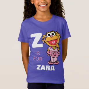 Z is voor Zoe   Jouw namen toevoegen T-shirt