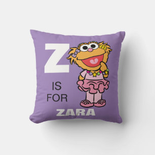 Z is voor Zoe Voeg je naam toe Kussen