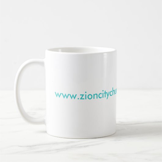 Z Koffiebeker met Zion City Logo Koffiemok (Links)