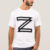 Z Letter T-shirt (Voorkant)