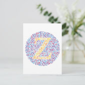 "Z" Oogtest Letter Briefkaart (Staand voorkant)