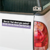 Z_pistool_controle Bumpersticker (Op Truck)