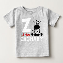 Z staat voor Zachary & Kinder naam Personalized