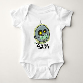 Z staat voor Zombie with Pacifier (boys) Creeper Romper