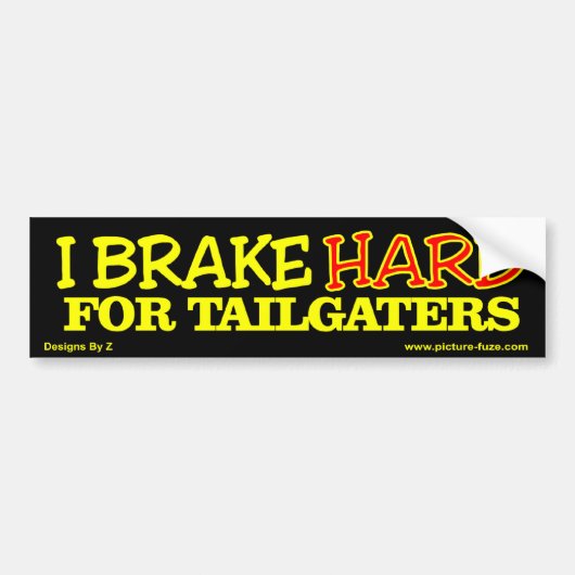 z Tailgaters BS Bumpersticker (Voorkant)