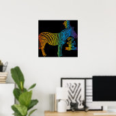 Z voor Zebra Poster (Thuiskantoor)